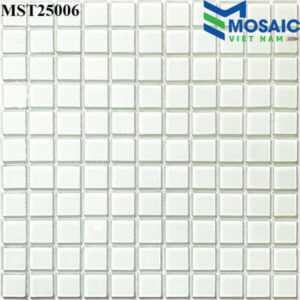 Gạch Mosaic (MST48006:25X25) TRẮNG MST 25006