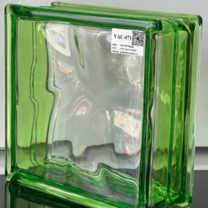 Gạch Kính Vân Mây Xanh Lá Nhạt