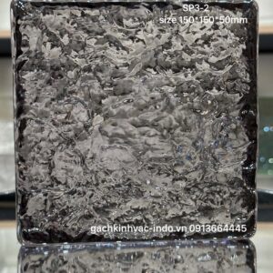 Gạch Kính Khối Đặc SP3-2 Đen