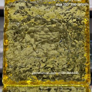 Gạch Kính Khối Đặc SP3-2 Vàng Nhạt